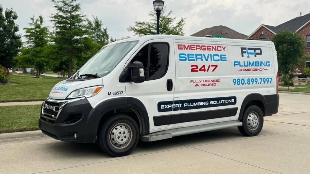 FPP Plumbing service van in Prosper, TX