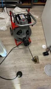 Ridgid snakeRidgid drain snake used for clearing a clogged main line