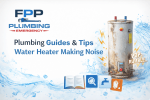 Old water heater making popping and rumbling noise because of sediment buildup inside the tank