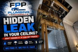 hidden ceiling leak Frisco tx plumber