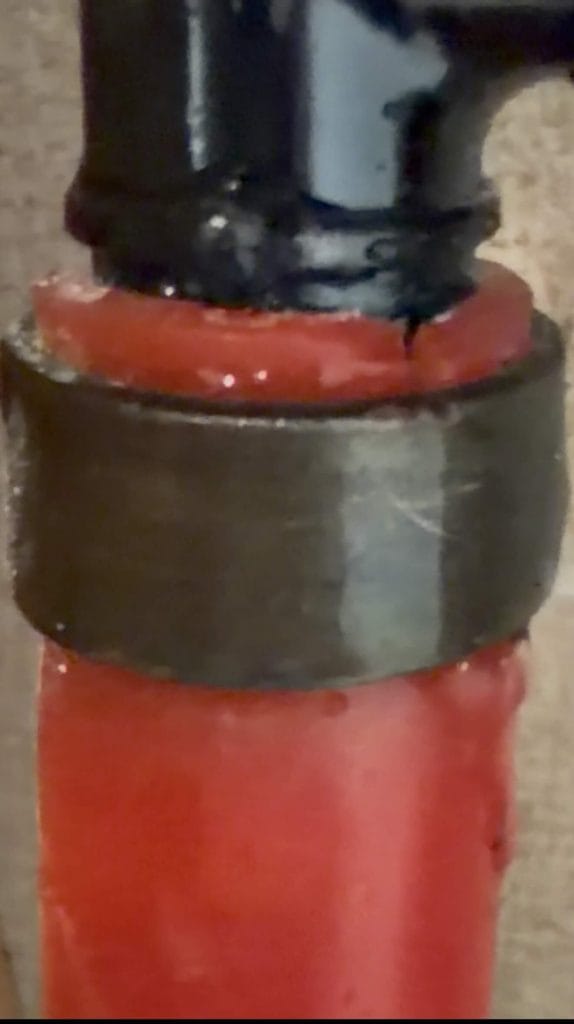 pex fitting not fully seated causing leak frisco tx